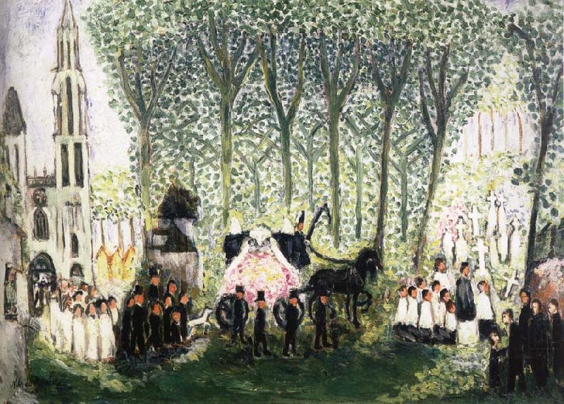 Nils von Dardel Funeral in Senlis china oil painting image